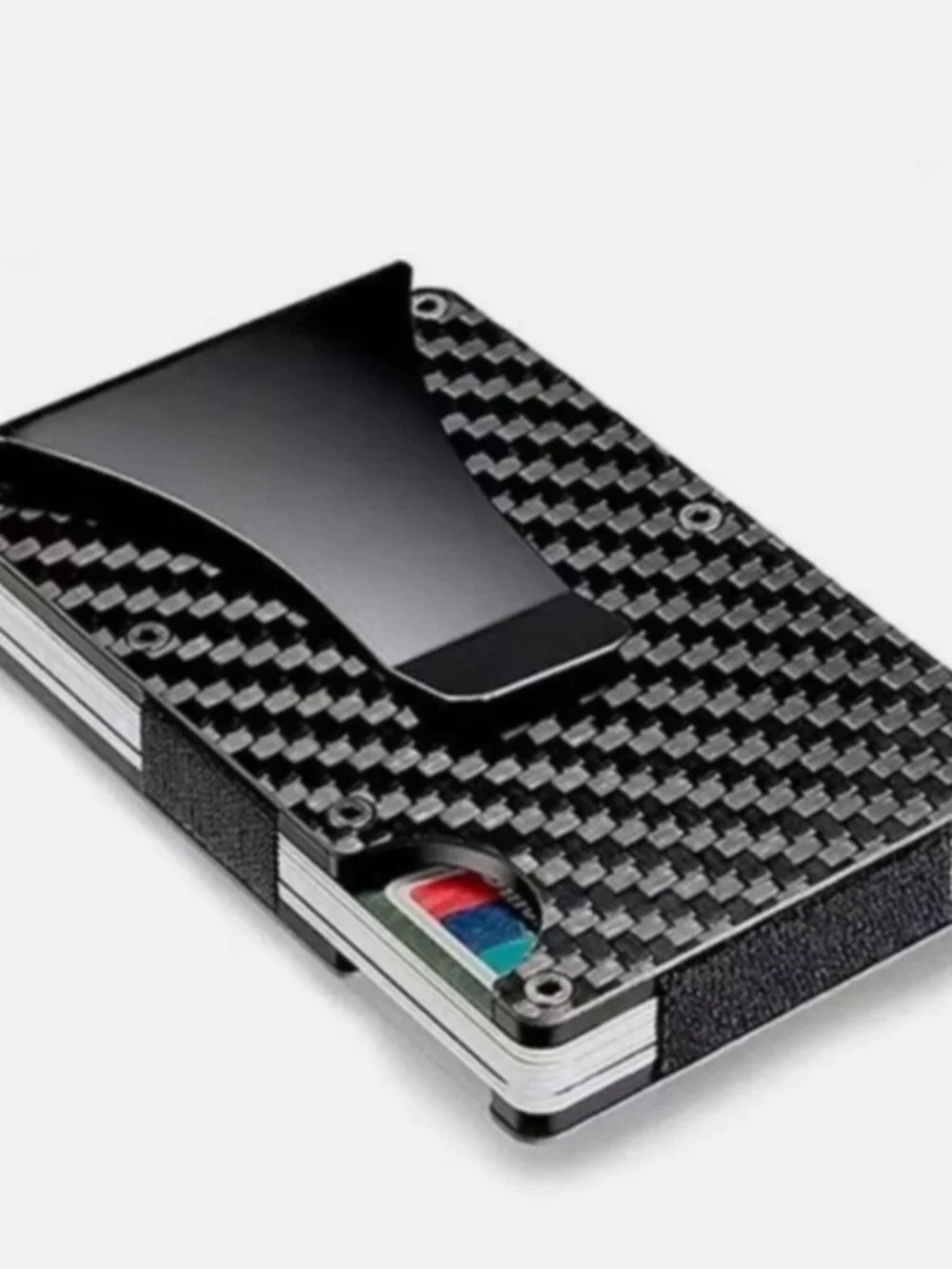 Carbon Fiber RFID Blocking Slim Wallet Credit Card Holder **NEW**